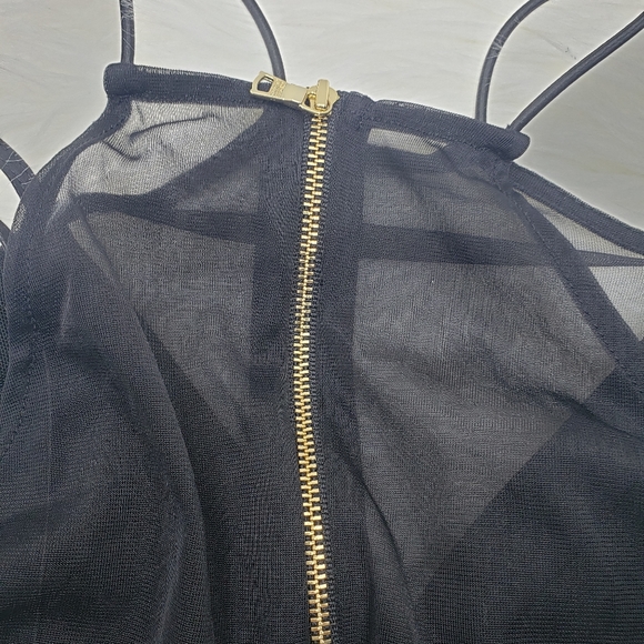 SOLD Three Floor Electrum Mini Dress - Picture 6 of 11